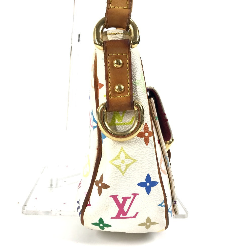 Louis Vuitton M40053 Lodge PM Monogram Canvas White Multicolor Shoulder Bag