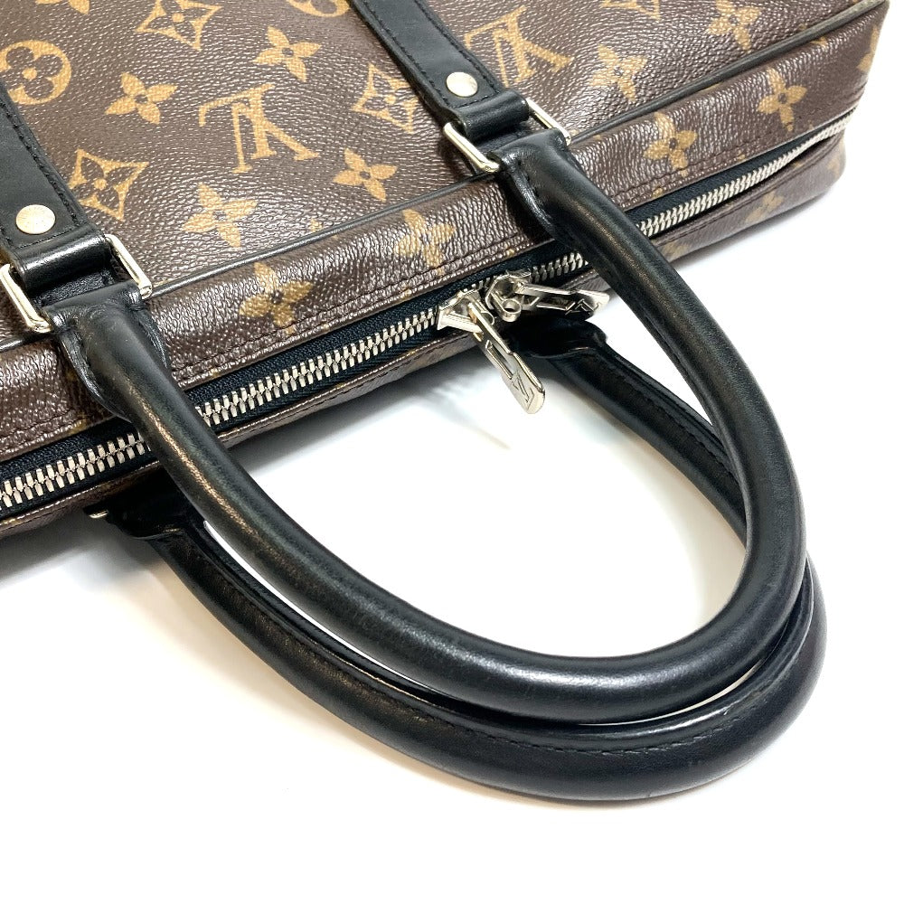Louis Vuitton Briefcase M40225 Macasa Port Documan Monogram Canvas Brown Handbag