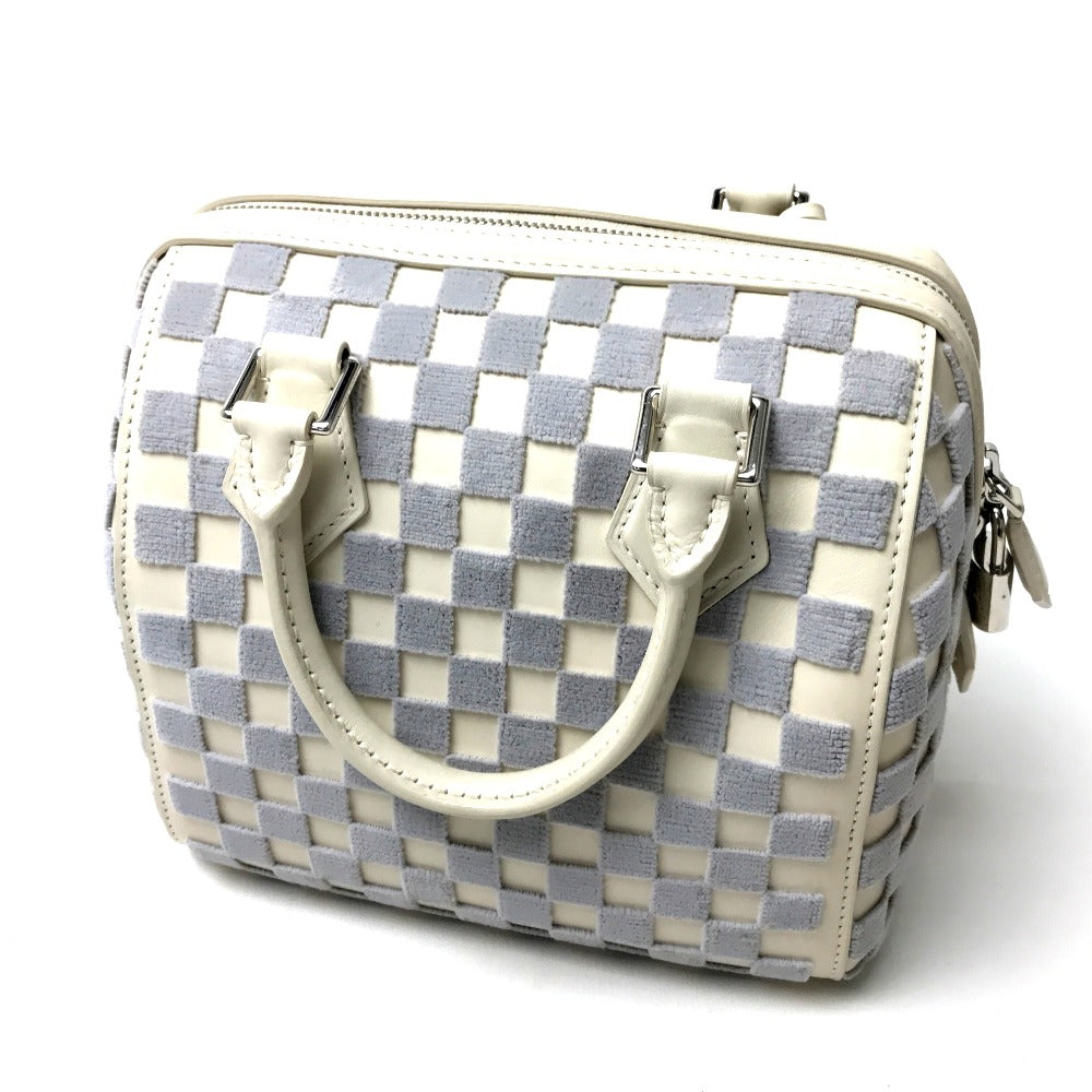 Louis Vuitton M48909 Damier Azur Damier Azul Canvas White Speedy Handbag