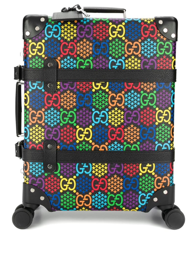 Gucci - globe-trotter GG psychedelic medium suitcase - men - Calf Leather - One Size - Black