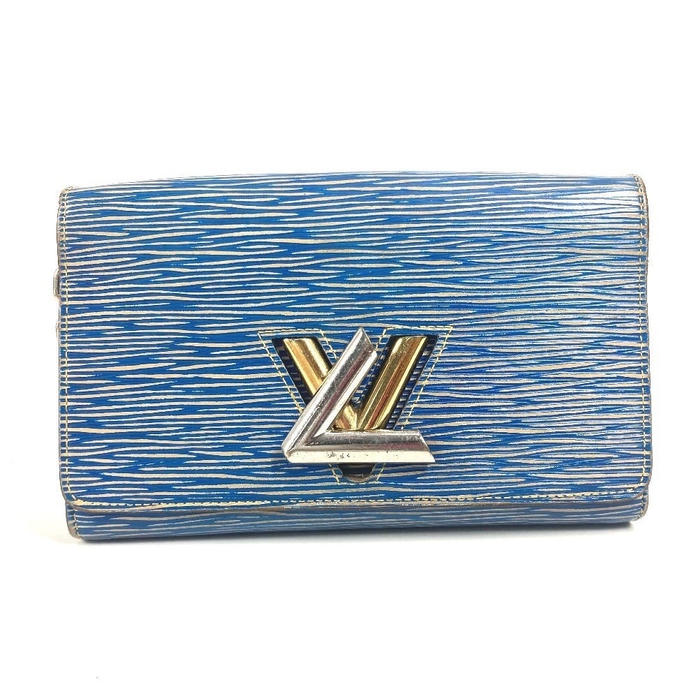Louis Vuitton M61036 Epi Portefeuille twist Leather Denim Blue Shoulder Bag