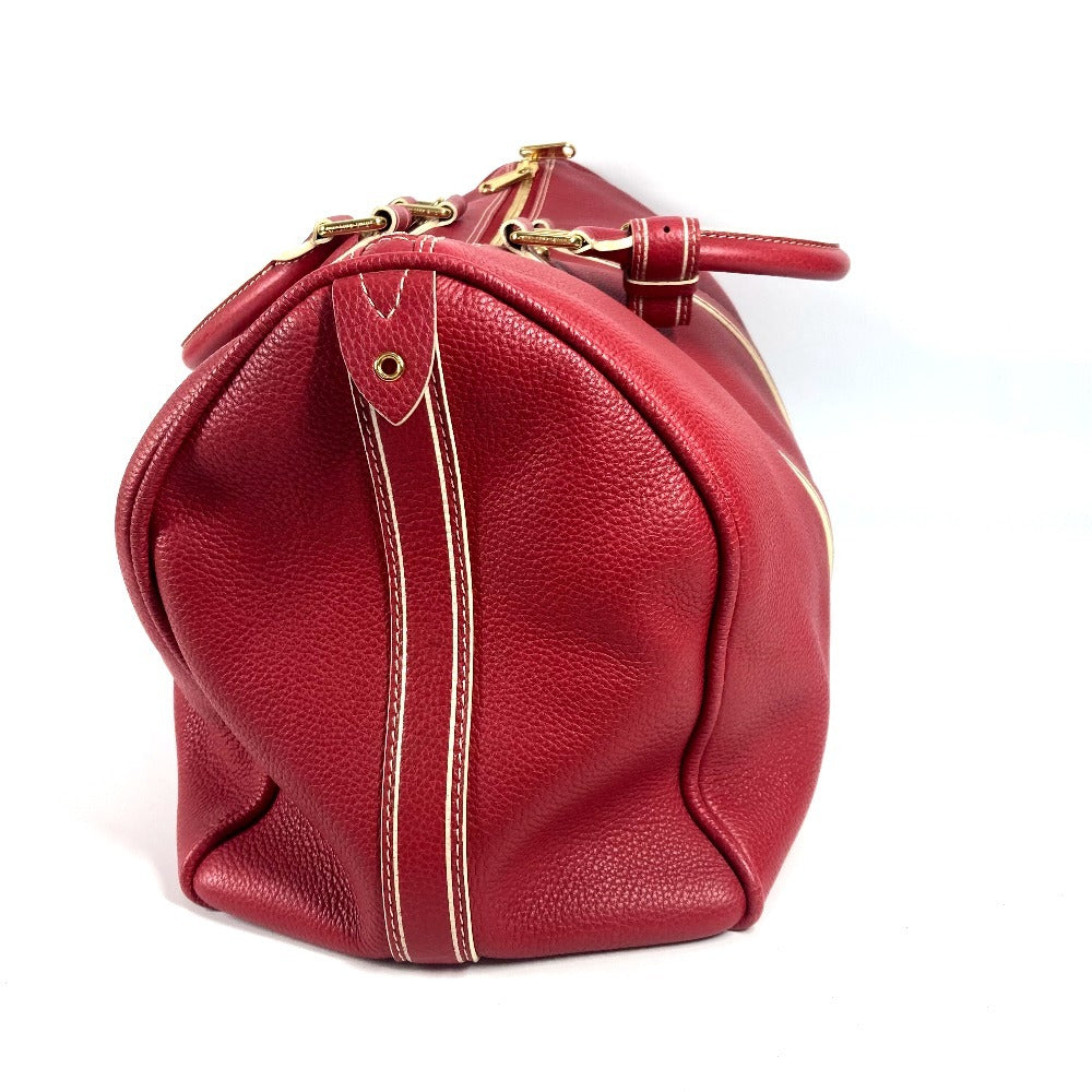 Louis Vuitton Boston Duffel M95137 Tobaco Keepall Leather Red Travel Bag