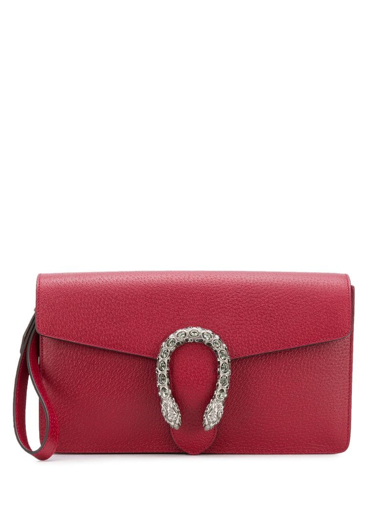 Gucci - Dionysus clutch - women - Leather - One Size - Red
