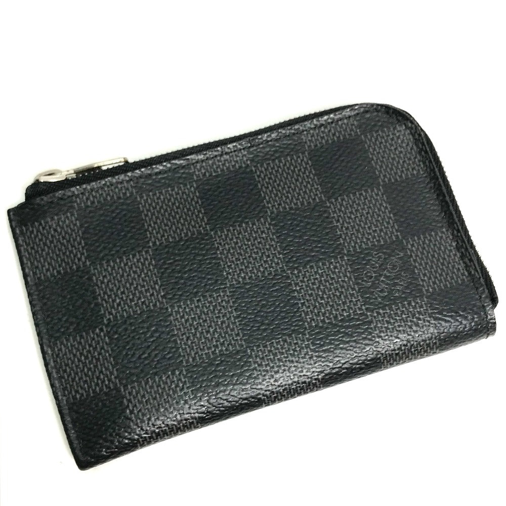 Louis Vuitton Coin N61237 Damier Grafitto Damier Canvas Black Handbag