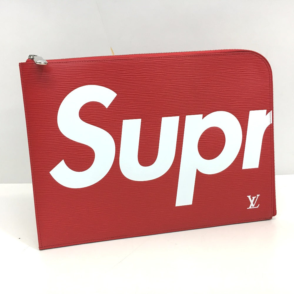 Louis Vuitton M67722 Epi x Supreme Epi Leather Red Clutch Bag