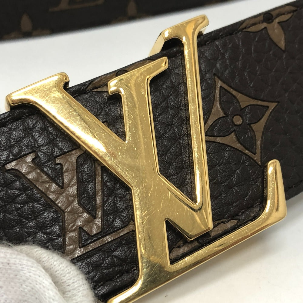 Louis Vuitton MP016 17aw x Supreme Saintur Monogram Leather Brown Belt