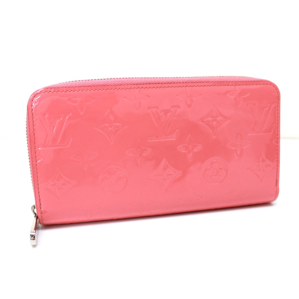 Louis Vuitton Long Purse M61562 Vernis Monogram Pink Wallet Case