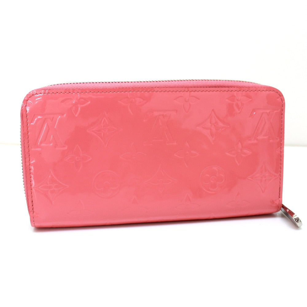 Louis Vuitton Long Purse M61562 Vernis Monogram Pink Wallet Case
