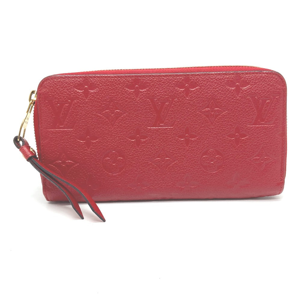Louis Vuitton Long Purse M61865 Ann Platt Monogram Leather Red Wallet Case