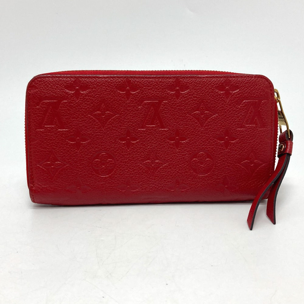 Louis Vuitton Long Purse M61865 Ann Platt Monogram Leather Red Wallet Case