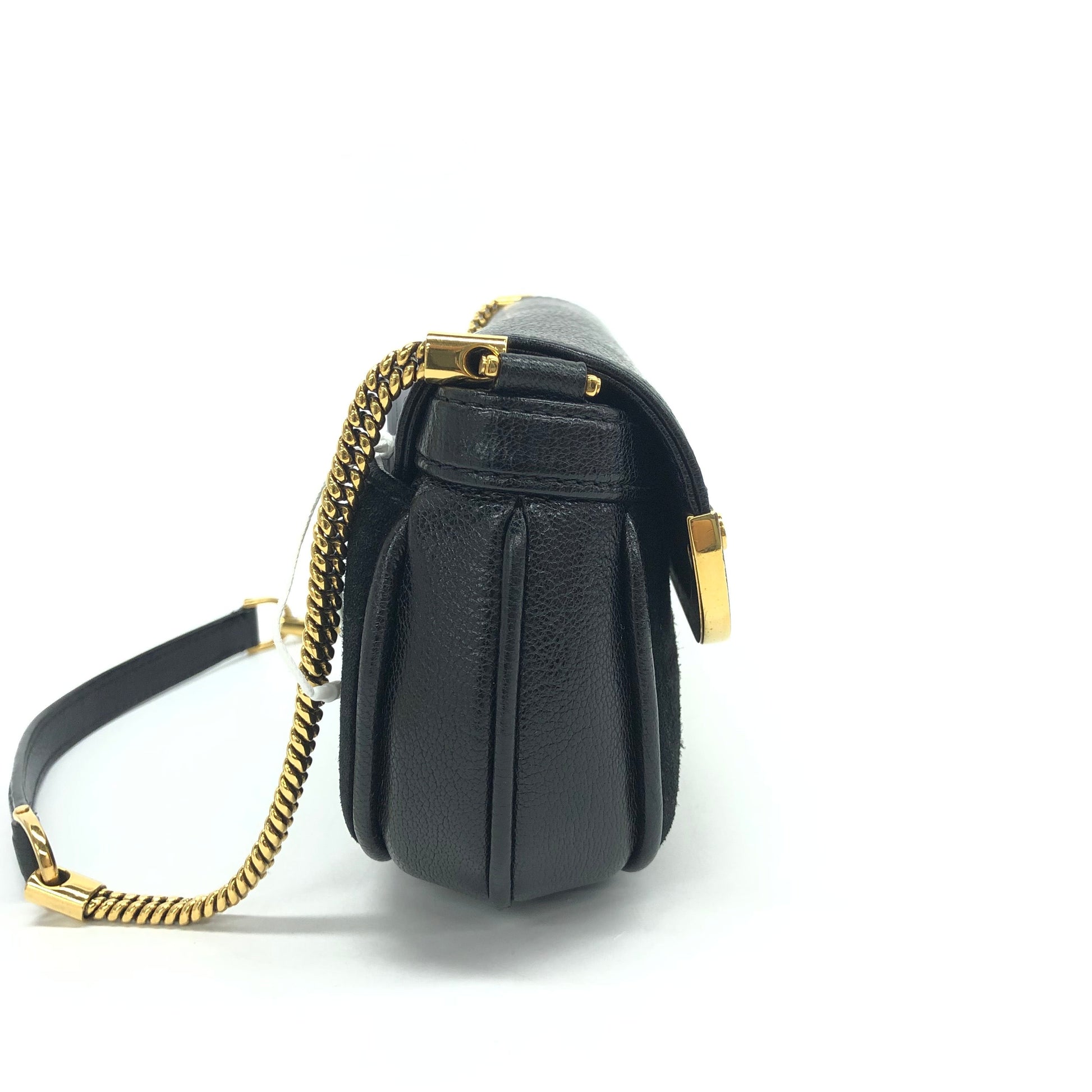 Louis Vuitton Avant-Garde Pochette Suede Crystal Logo Leather Clutch Bag