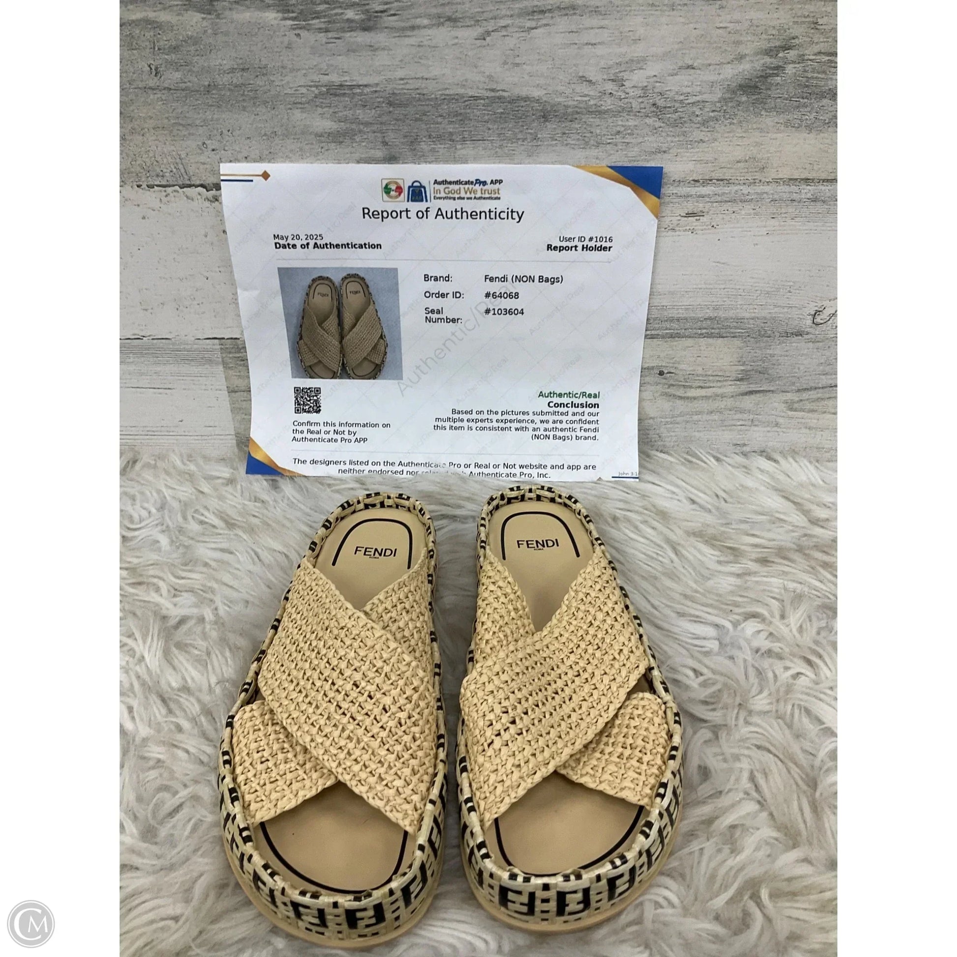 Fendi Shoe Sandals Luxury Designer By In Tan Shoes