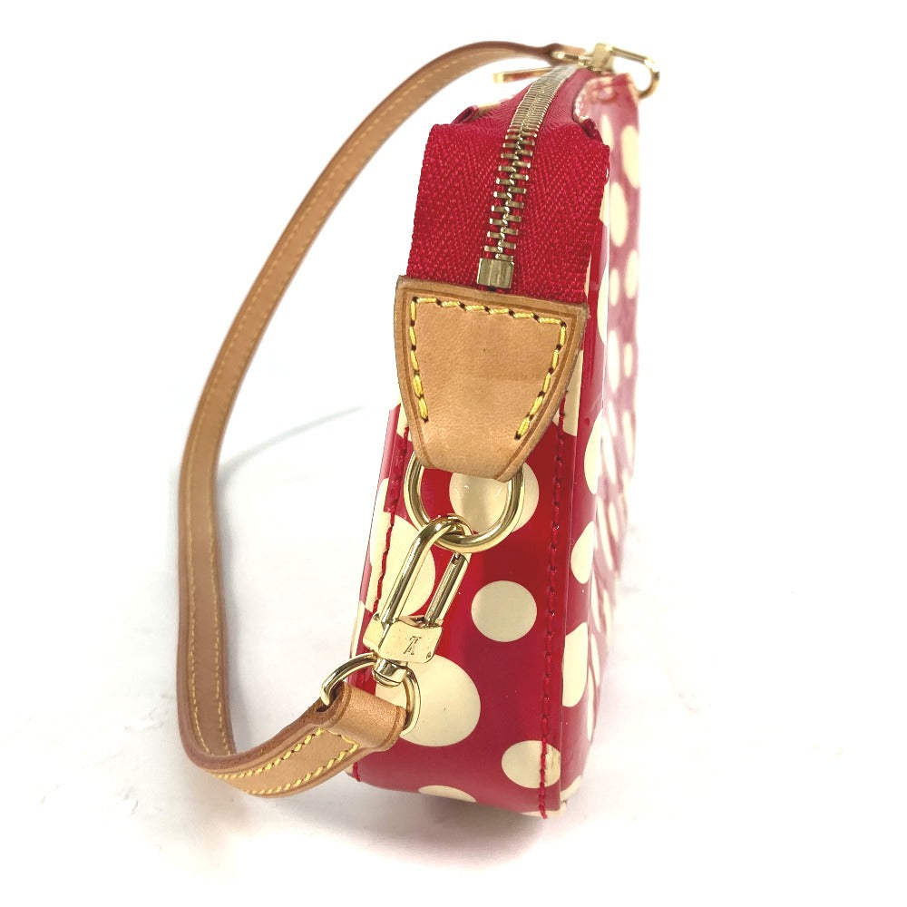 Louis Vuitton M91428 Vernis Yayoi Kusama collaboration Leather Patent Red Shoulder Bag