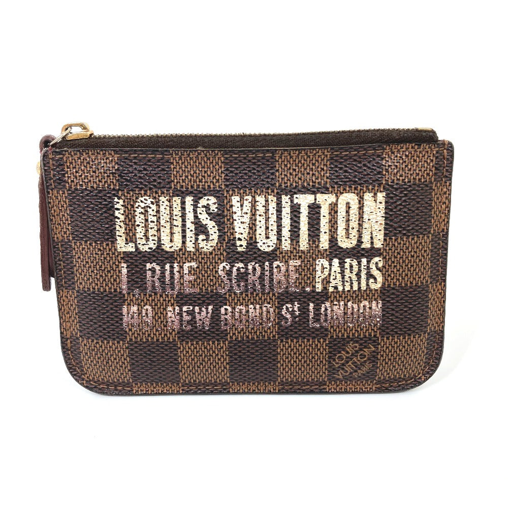 Louis Vuitton Coin N63094 Damier Pochette Canvas Brown Clutch Bag