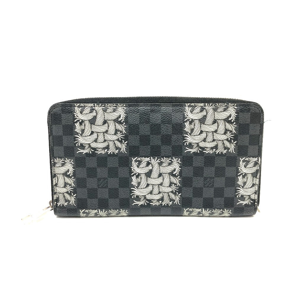 Louis Vuitton Long Purse ‚m61214 Damier Grafitto Canvas Black Wallet Case