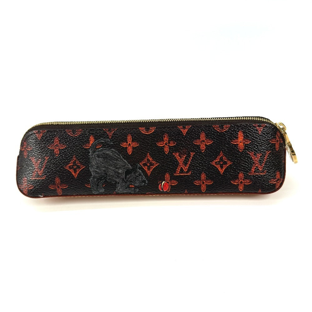 Louis Vuitton pencil Catgram Cat Truth Elizabet Monogram Canvas Brown Handbag