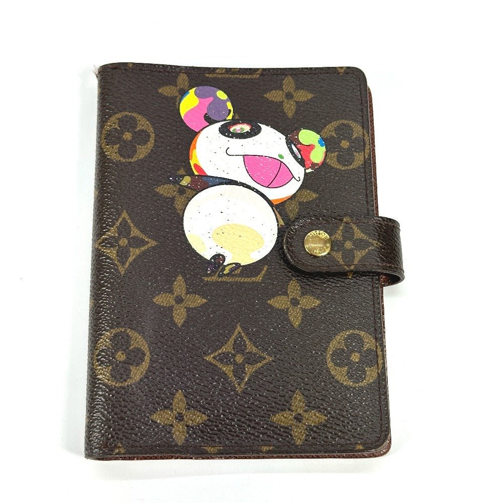 Louis Vuitton Notebook cover R20011 Panda Takashi Monogram Canvas Brown Handbag