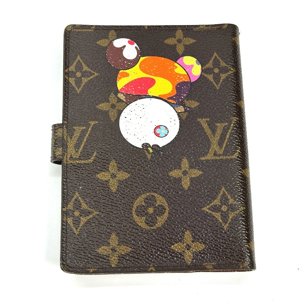 Louis Vuitton Notebook cover R20011 Panda Takashi Monogram Canvas Brown Handbag
