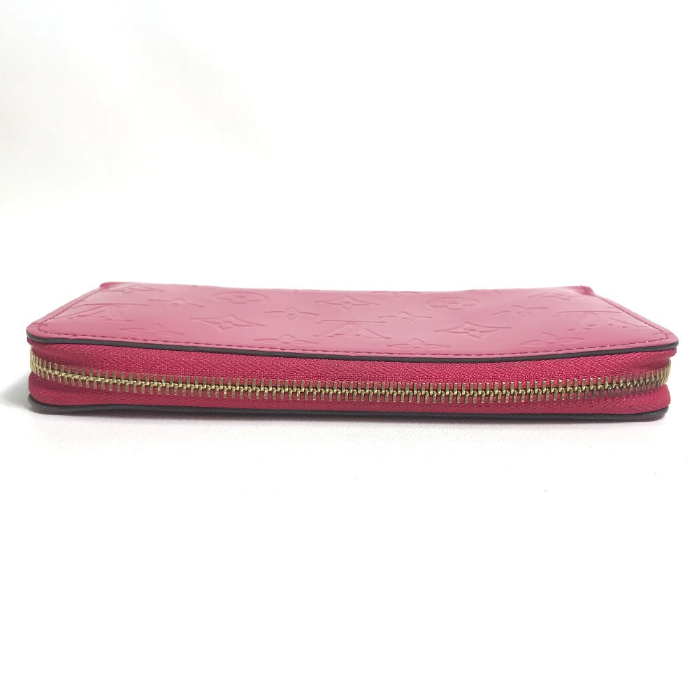 Louis Vuitton Long Purse M91597 Vernis Monogram Pink Wallet Case