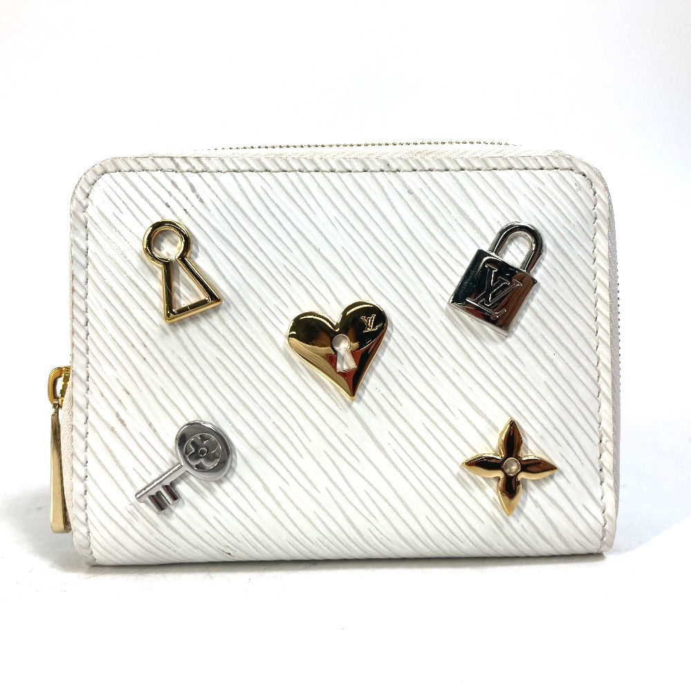 Louis Vuitton Coin M63994 Epi love Leather White Handbag