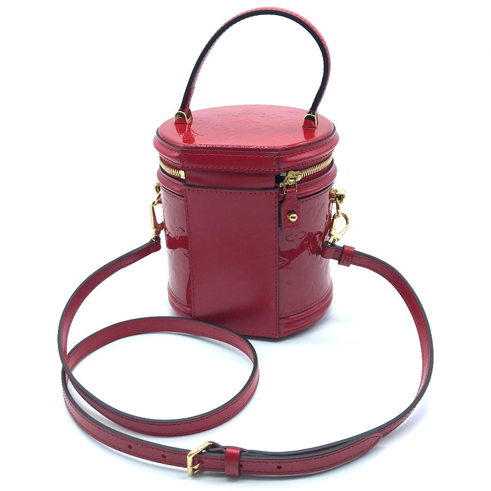 Louis Vuitton M53998 Vernis Cannes PM Monogram Leather Patent Red Handbag