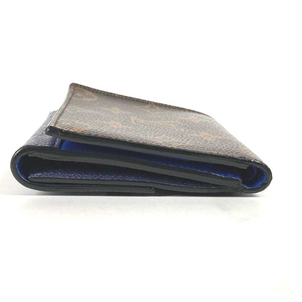Louis Vuitton Folded M63041 & Taiga Compact Monogram Canvas Brown Wallet Case