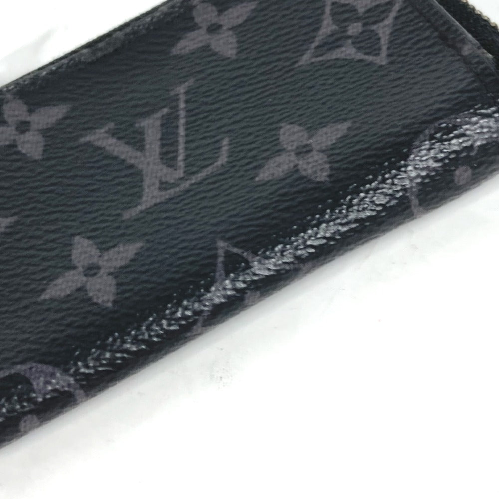 Louis Vuitton Coin M63536 Eclipse Portemone Monogram Canvas Black Handbag
