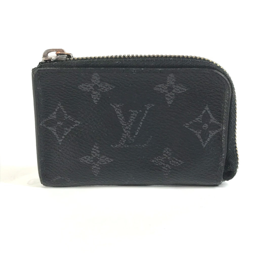 Louis Vuitton Coin M63536 Eclipse Portemonejour Monogram Canvas Black Handbag 4