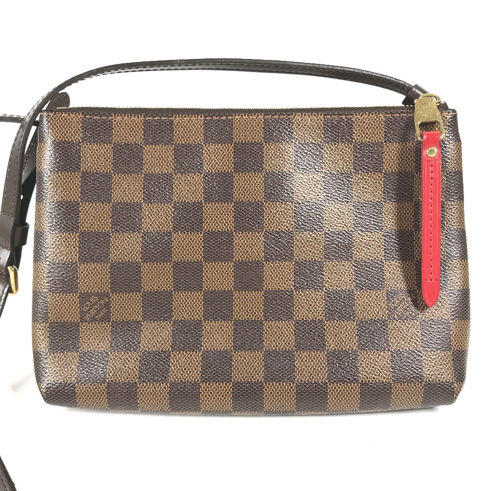 Louis Vuitton N48259 Damier Twice Canvas Brown Shoulder Bag