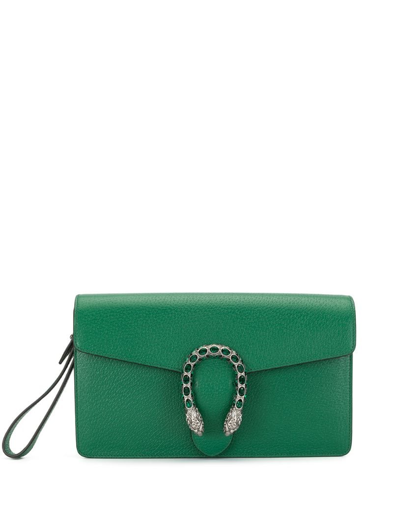 Gucci - Dionysus clutch - women - Leather - One Size - Green