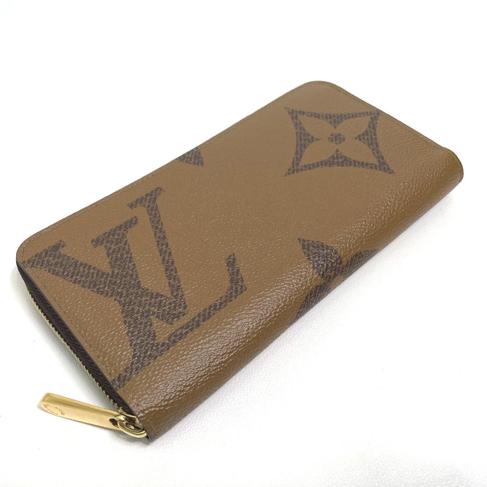 Louis Vuitton Long Purse M69353 Giant Zippy Monogram Canvas Brown Wallet Case