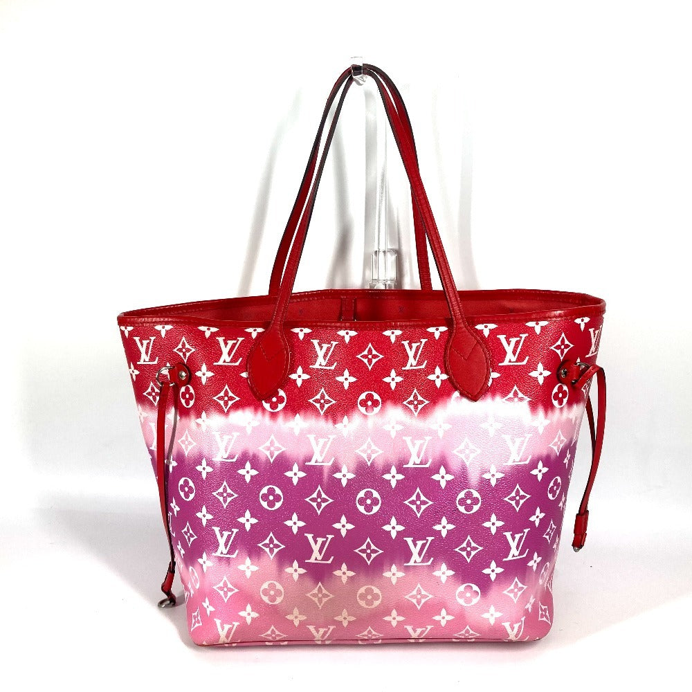 Louis Vuitton M45127 Escal Neverfull MM Monogram Canvas Red Tote Bag