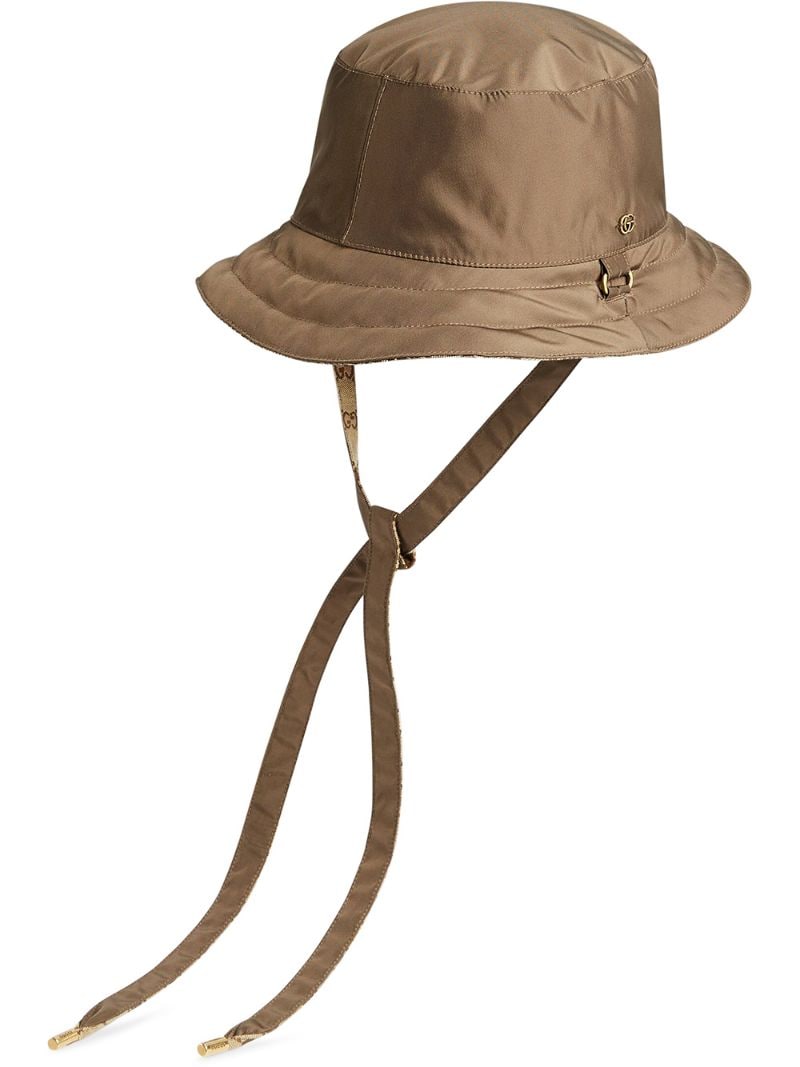 Gucci - reversible bucket hat - men - Nylon/Canvas - S, M, L, XL - Brown