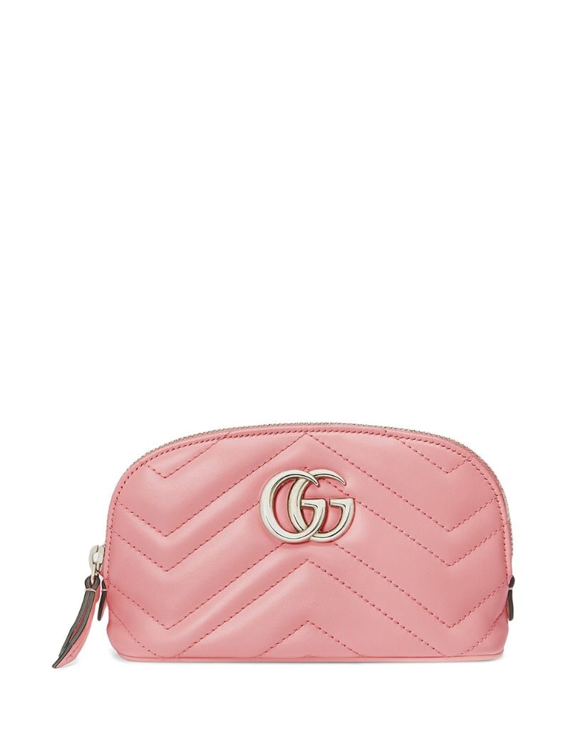 Gucci - GG Marmont cosmetic case - women - Leather/Nylon - One Size - PINK
