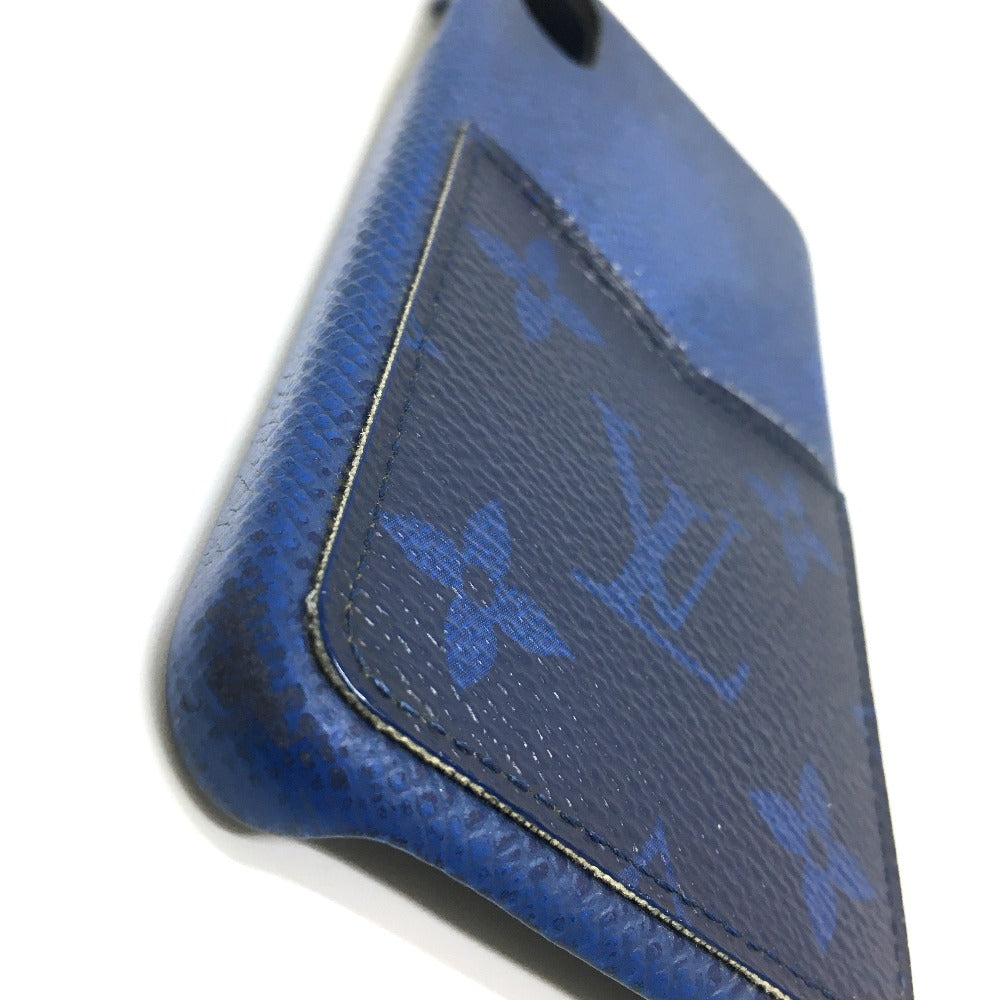 Louis Vuitton iPhone M67680 Taiga Taigalama IPHONE Monogram Leather Canvas Blue Handbag