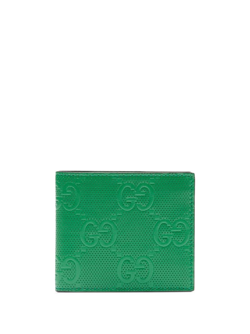 Gucci - logo-embossed wallet - men - Leather/Viscose - One Size - Green