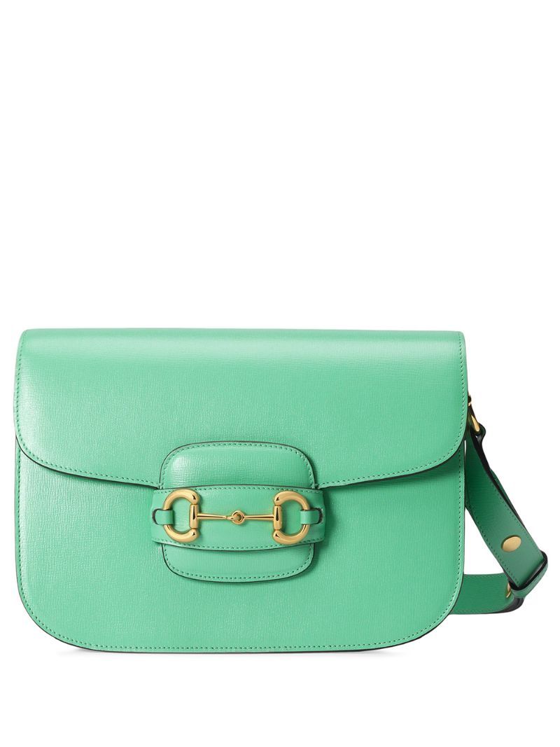 Gucci - 1995 Horsebit shoulder bag - women - Leather/Microfibre - One Size - Green