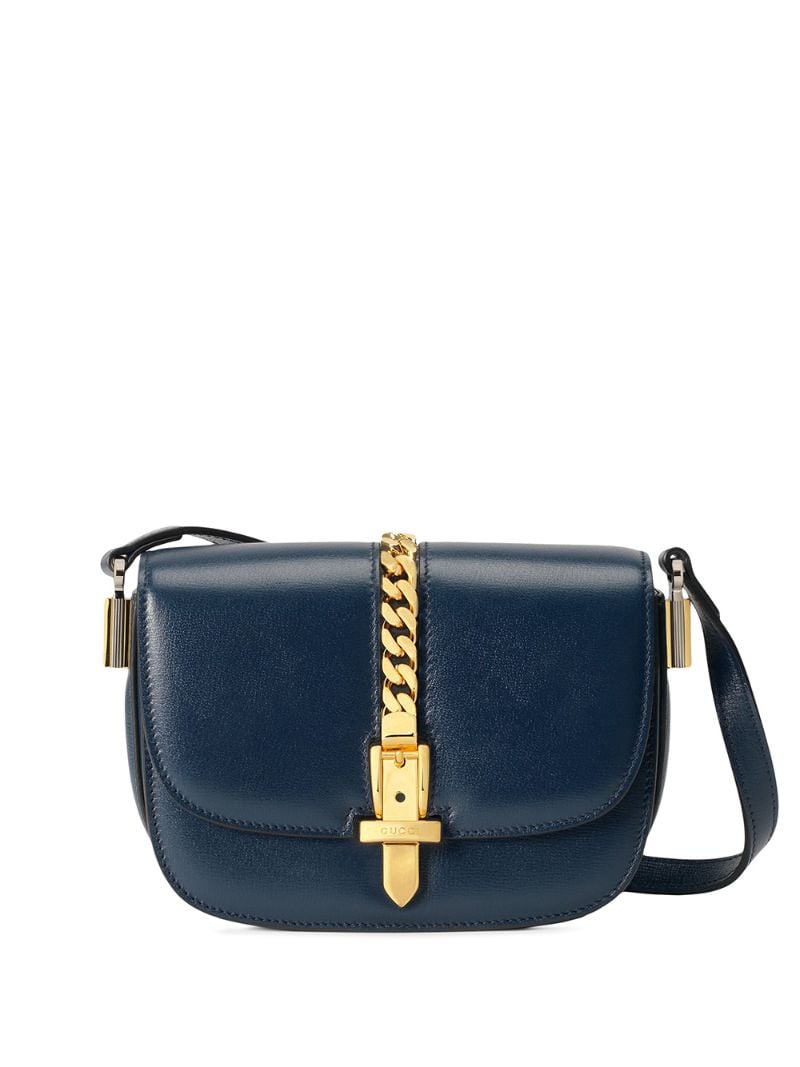 Gucci - mini Sylvie 1969 shoulder bag - women - Leather - One Size - Blue