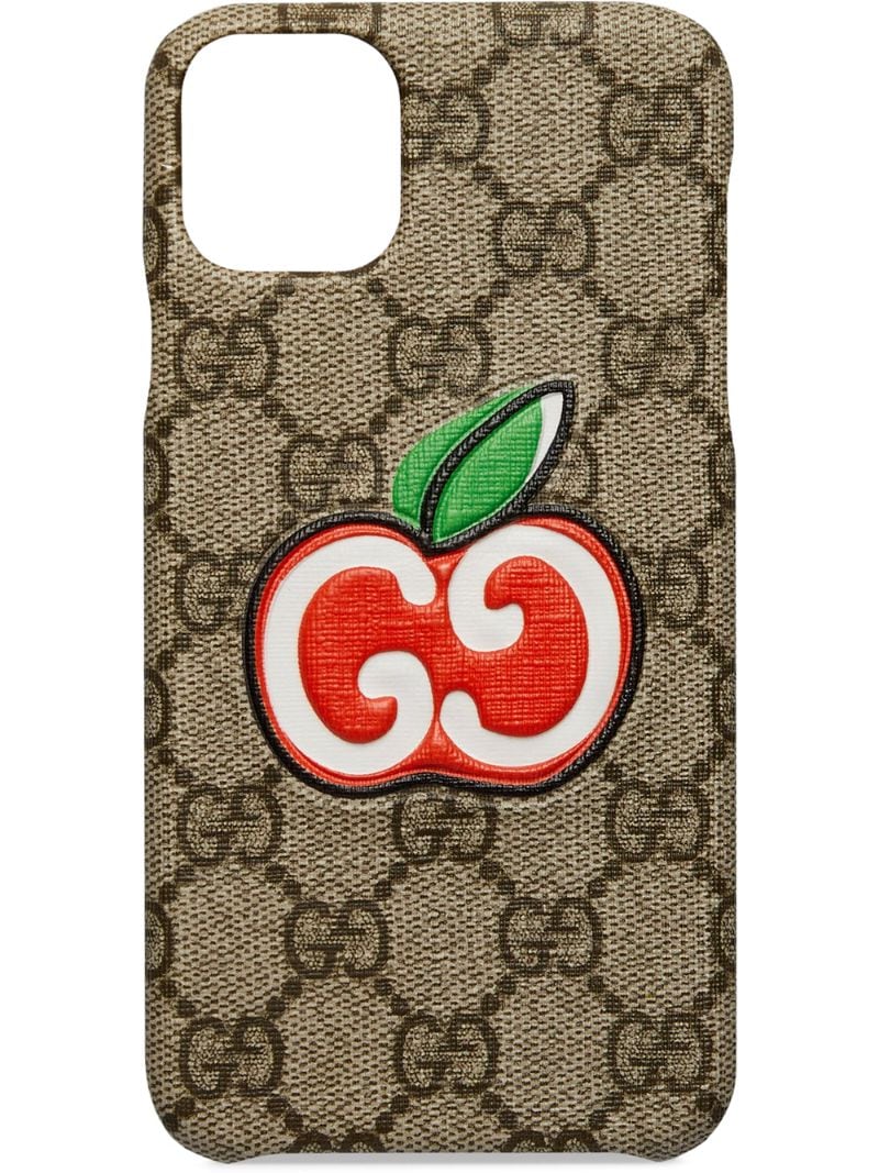 Gucci - GG apple iPhone 11 Pro Max case - women - Canvas - One Size - Neutrals