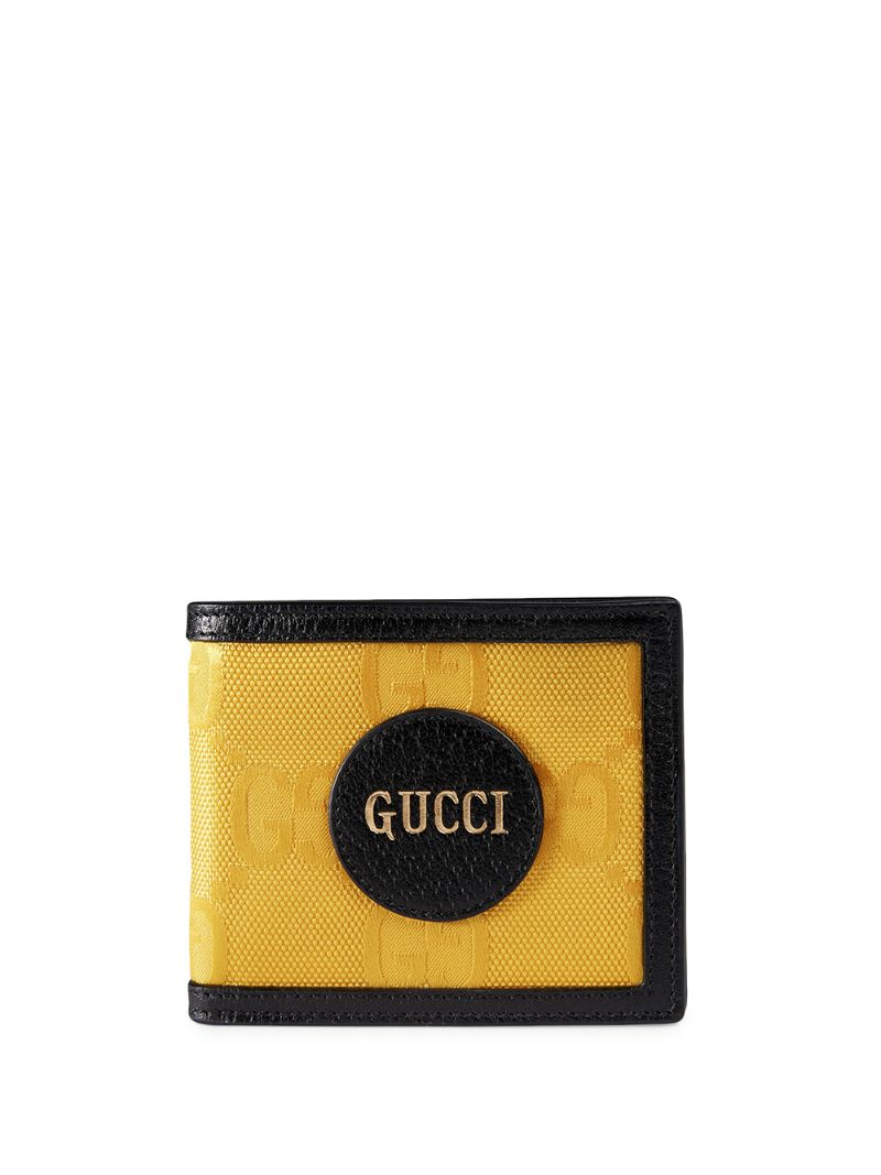 Gucci - Off the Grid GG Supreme billfold wallet - men - Leather/Recycled Nylon - One Size - yellow