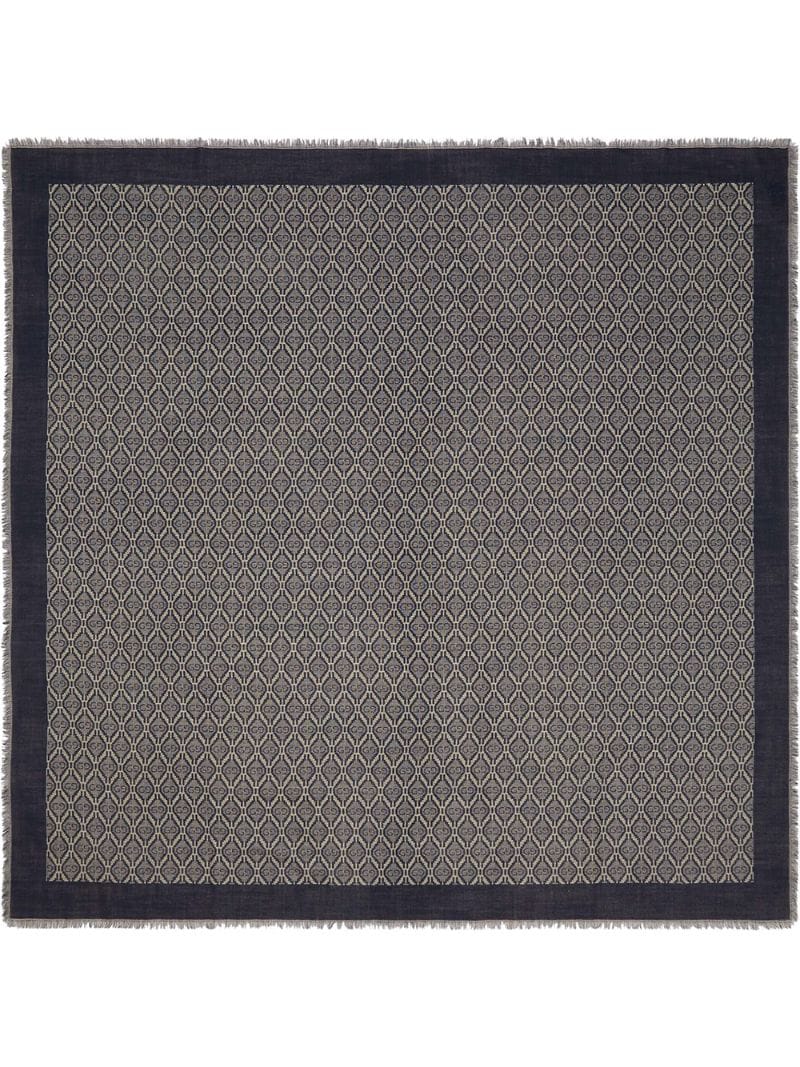 Gucci - diamond-pattern GG scarf - men - Silk/Cotton/Wool - One Size - NEUTRALS