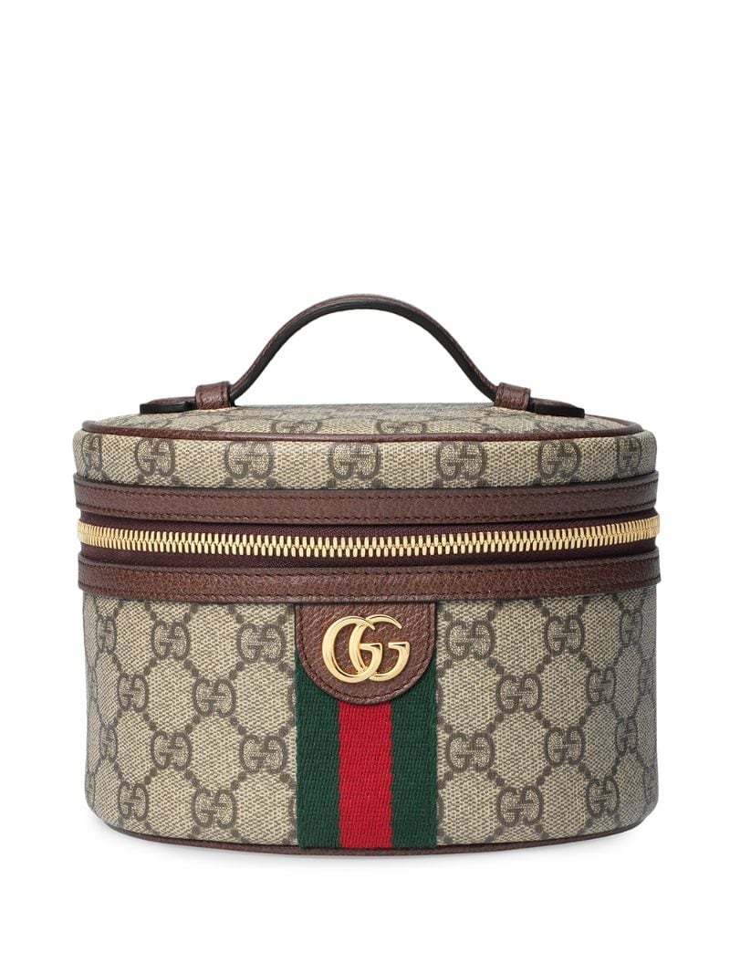 Gucci - Ophidia cosmetic case - women - Leather/Canvas/metal - One Size - NEUTRALS