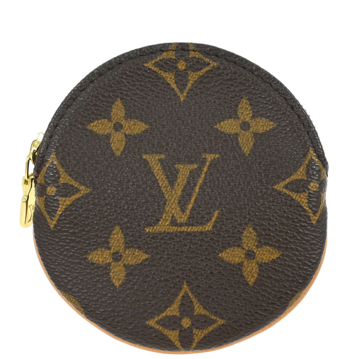 Louis Vuitton 2004 Monogram Porte Monnaie Rond Coin Case Wallet