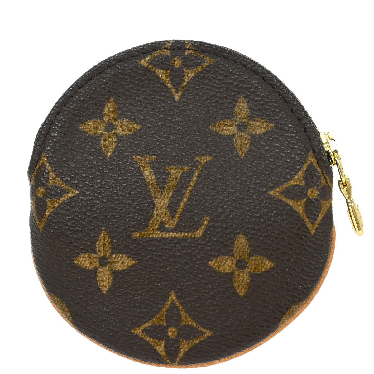 Louis Vuitton 2004 Monogram Porte Monnaie Rond Coin Case Wallet