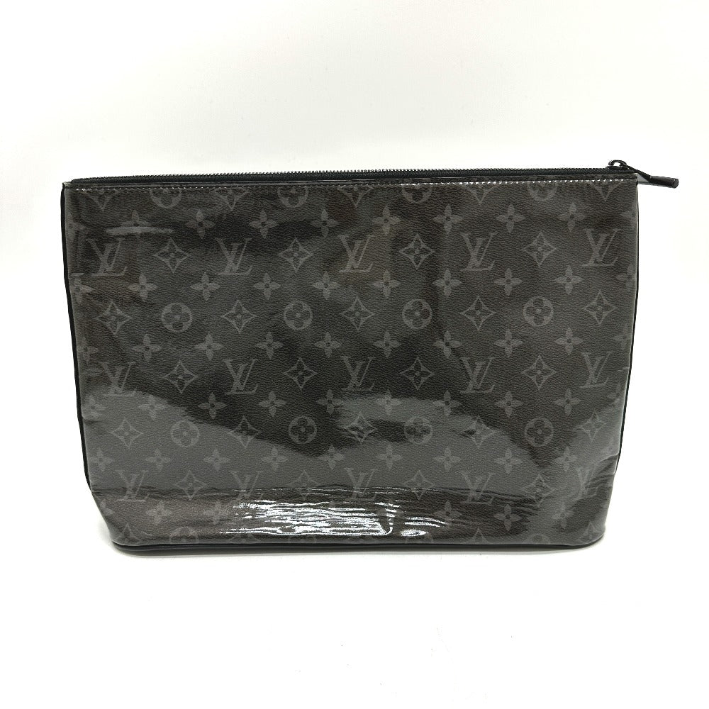 Louis Vuitton M63373 Plastics Eclipse Glaze Pochette Monogram Black Clutch Bag