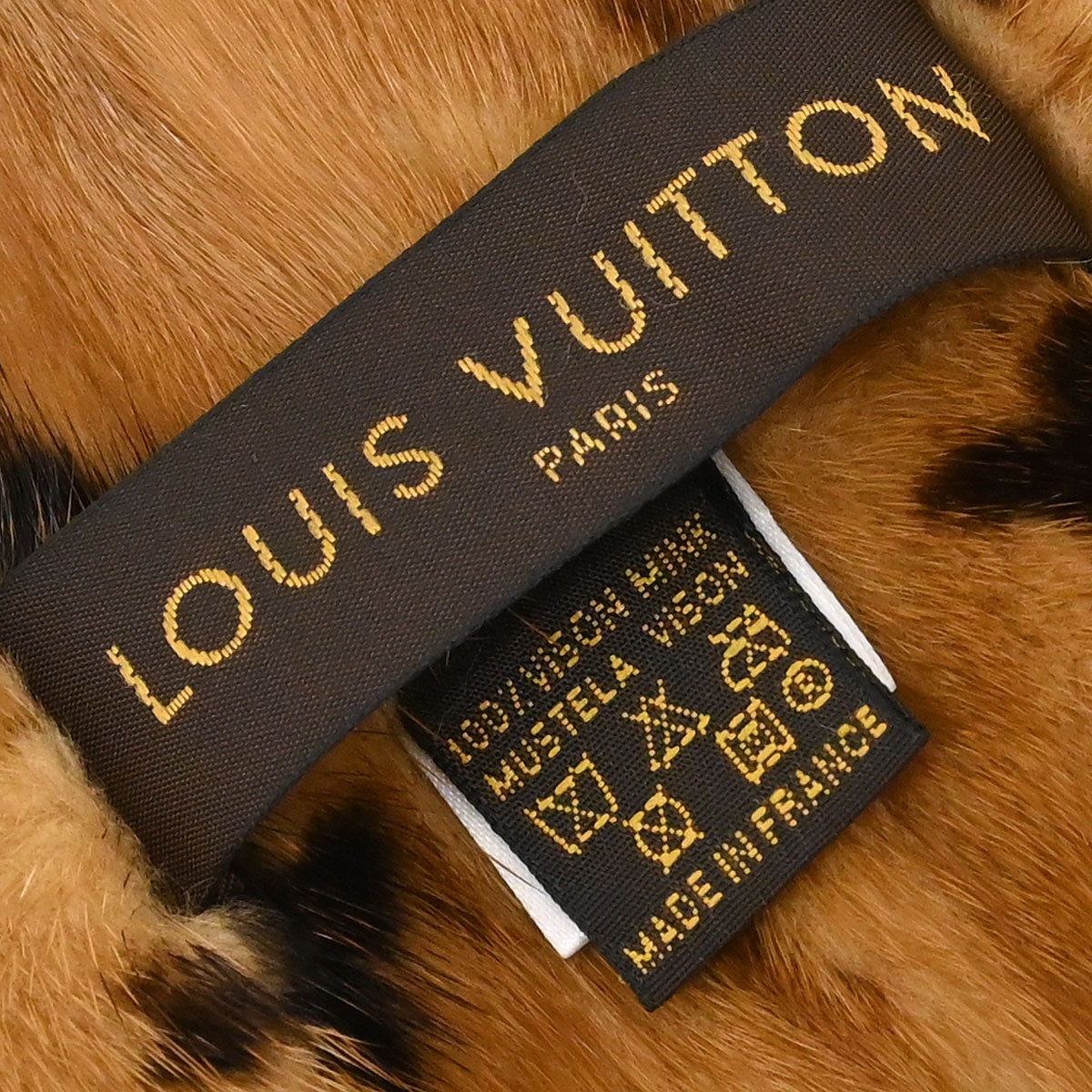 Louis Vuitton * Monogram Mink Shawl Stole Style 2