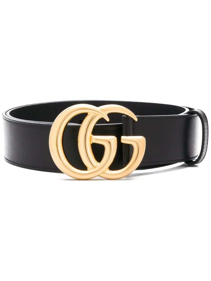 Gucci - GG leather belt - women - Leather - 80, 90, 85, 95, 100 - Black