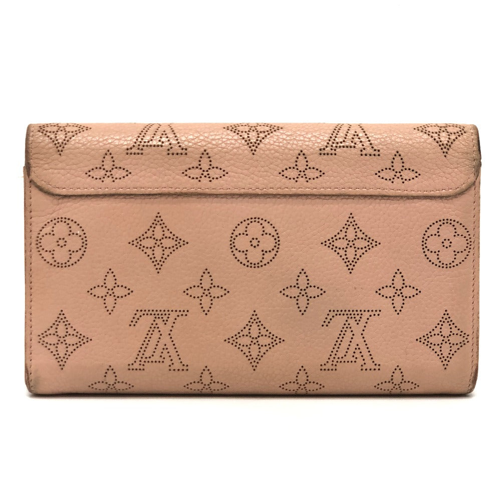 Louis Vuitton Long Purse M60145 mahina Monogram Leather Pink Wallet Case 2