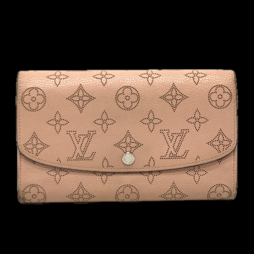 Louis Vuitton Long Purse M60145 mahina Monogram Leather Pink Wallet Case 2
