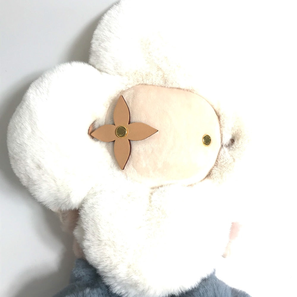 Louis Vuitton Plush Doll Plush Dudu Vivienne Leather White Handbag